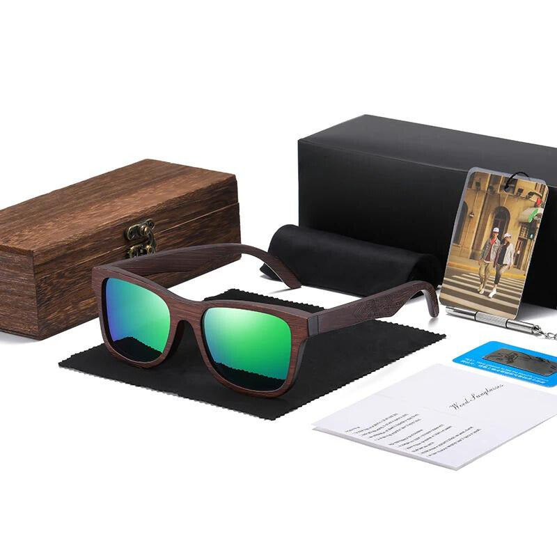 Natural Bamboo Polarized Shades