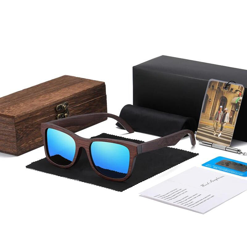 Natural Bamboo Polarized Shades