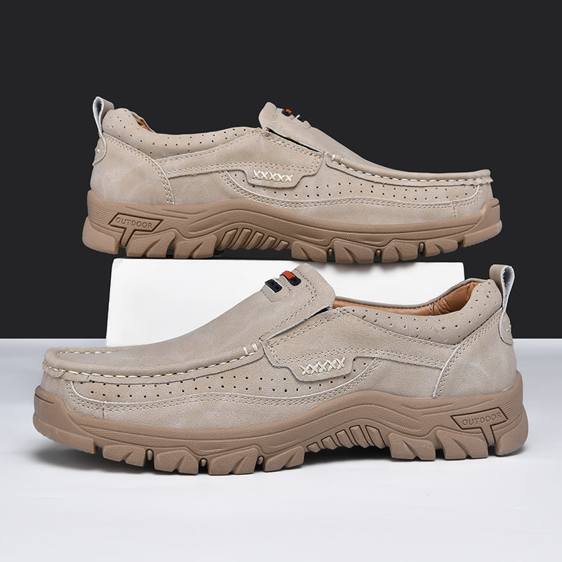 Roxten Leather Slip-Ons