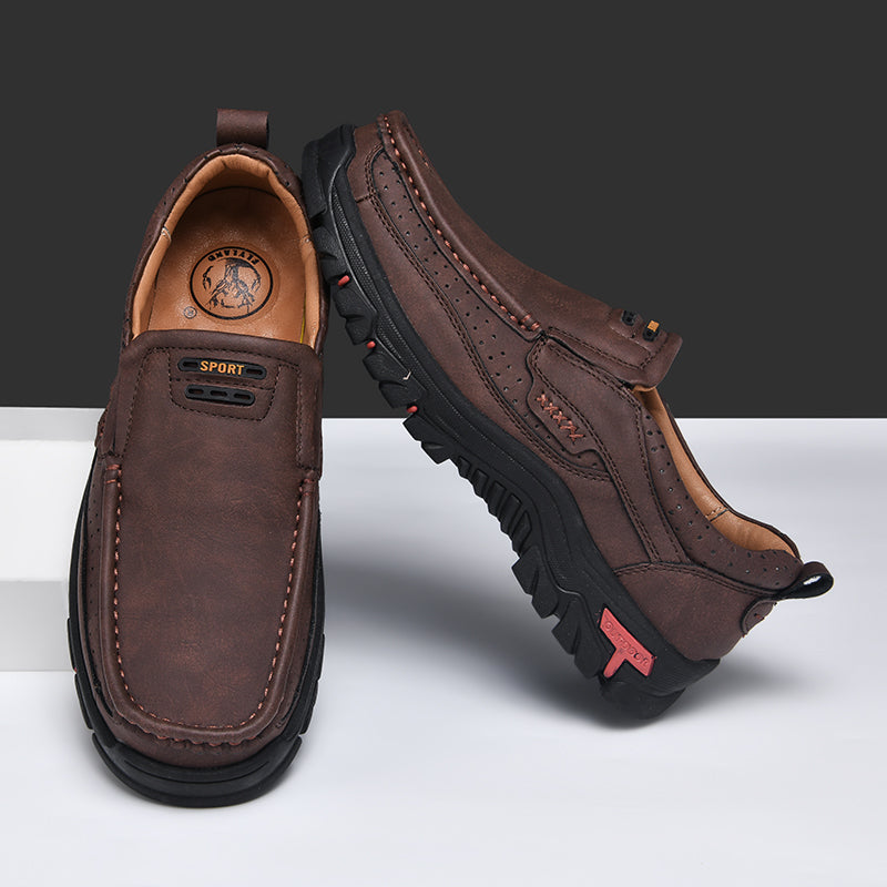 Roxten Leather Slip-Ons