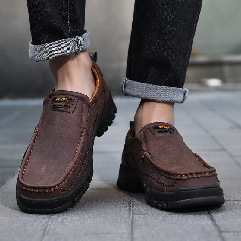 Roxten Leather Slip-Ons