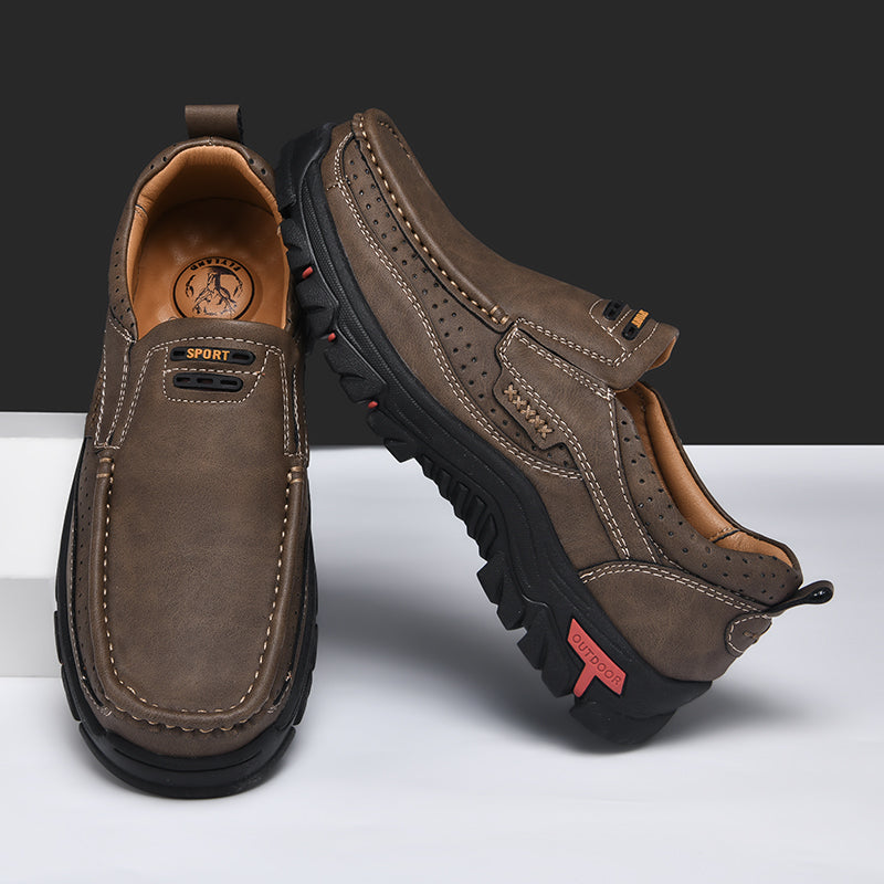 Roxten Leather Slip-Ons