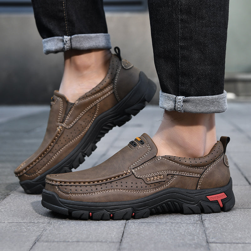 Roxten Leather Slip-Ons