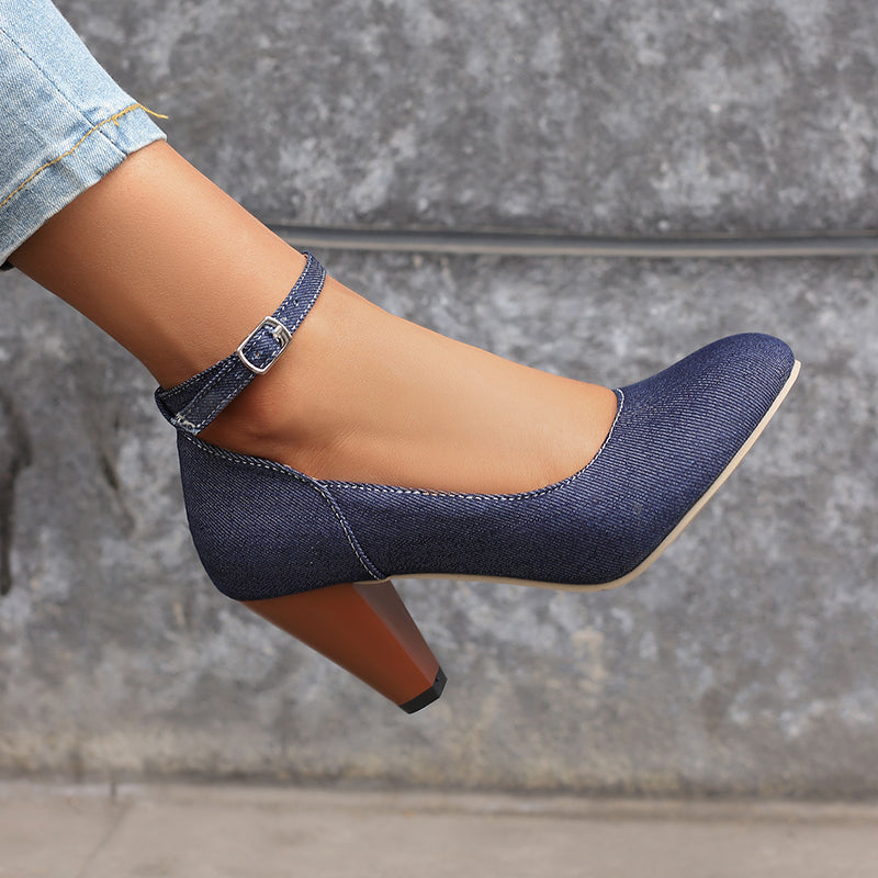Livia Denim Heels