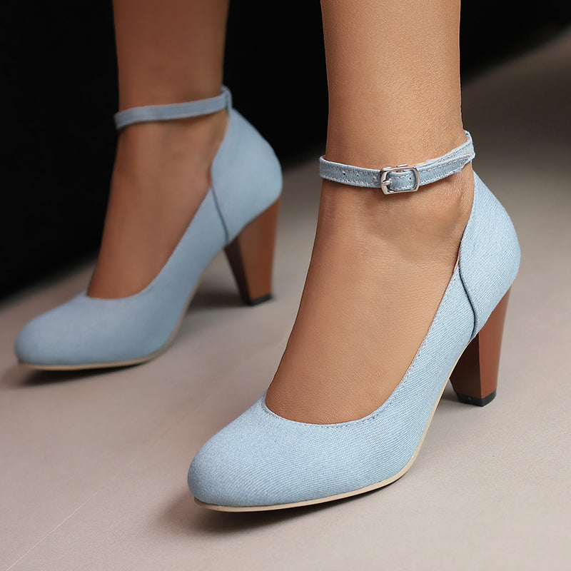 Livia Denim Heels