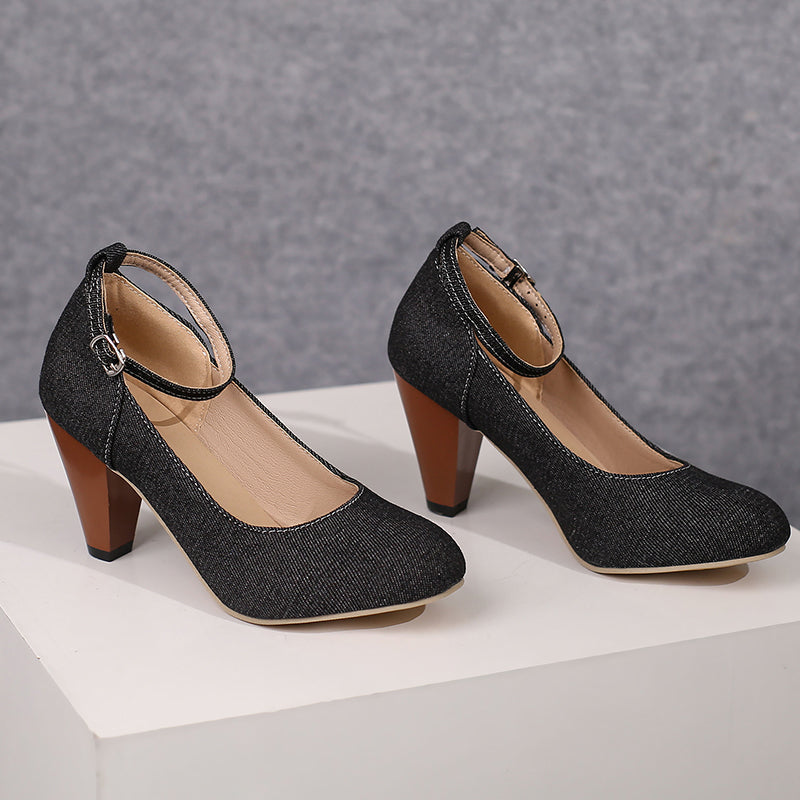 Livia Denim Heels