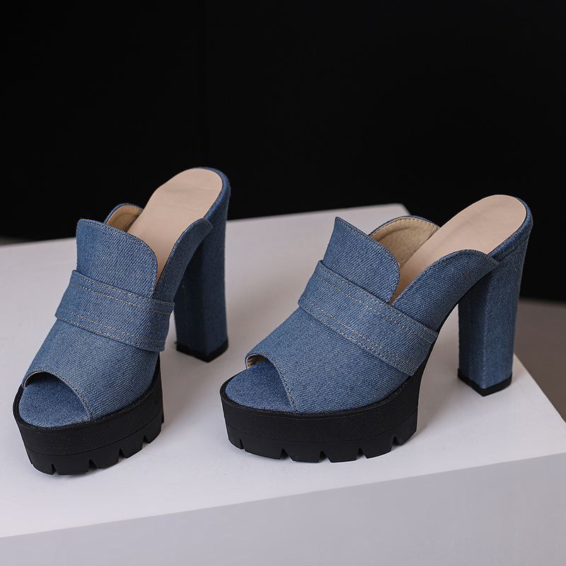 Mason Denim Heels