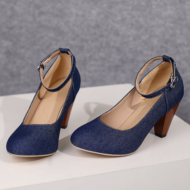 Livia Denim Heels