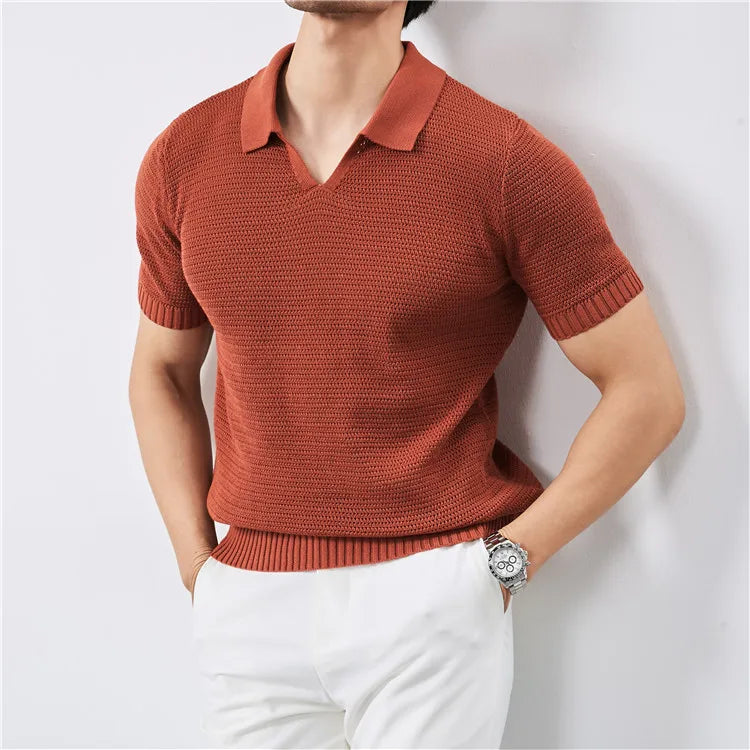 Luca Knitted Polo