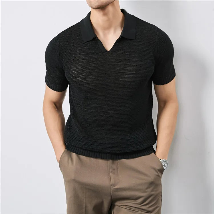 Luca Knitted Polo