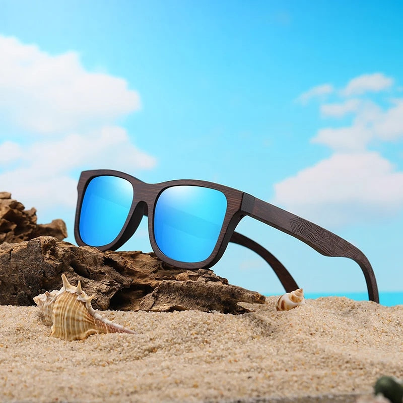 Natural Bamboo Polarized Shades