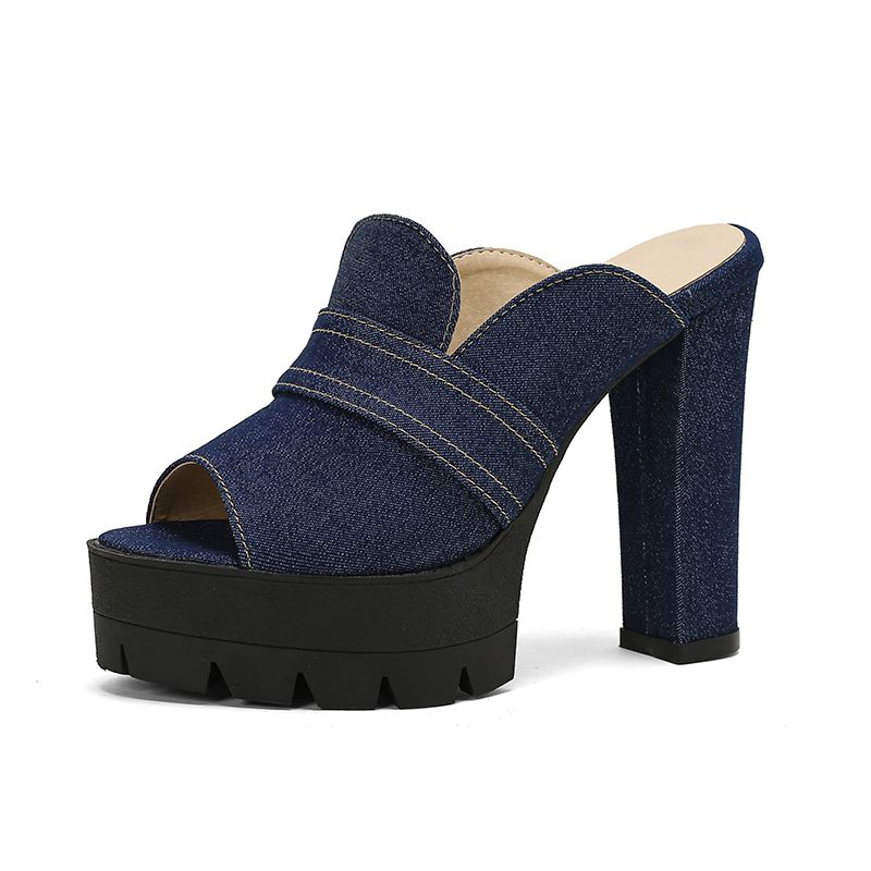 Mason Denim Heels