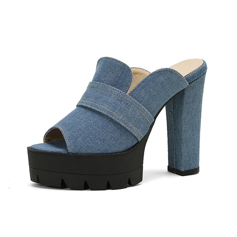Mason Denim Heels