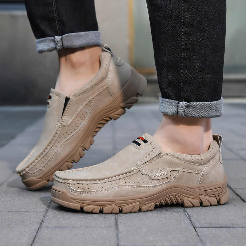 Roxten Leather Slip-Ons