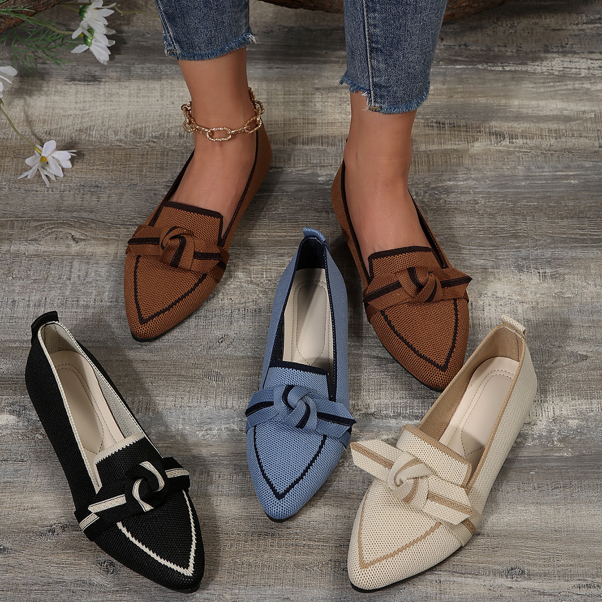 Amara Knit Flats