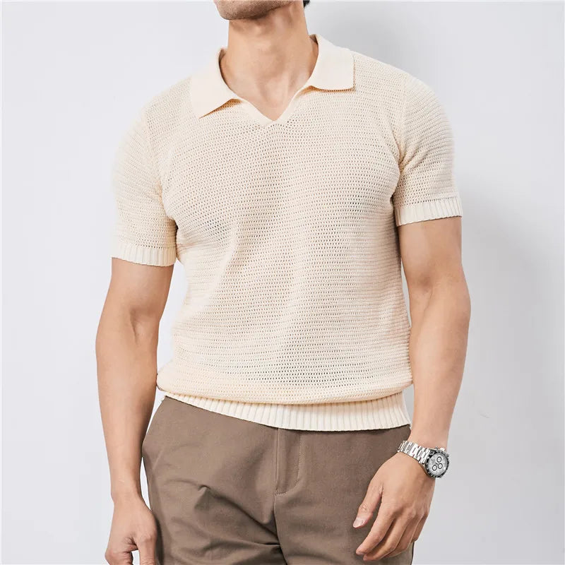 Luca Knitted Polo