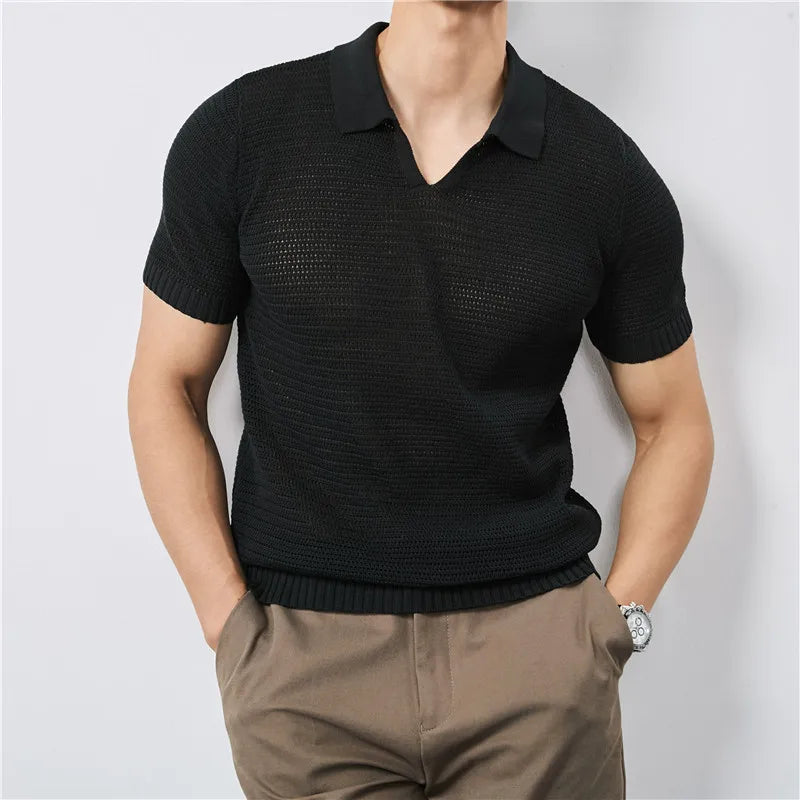 Luca Knitted Polo