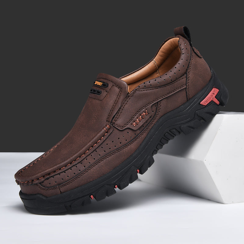 Roxten Leather Slip-Ons