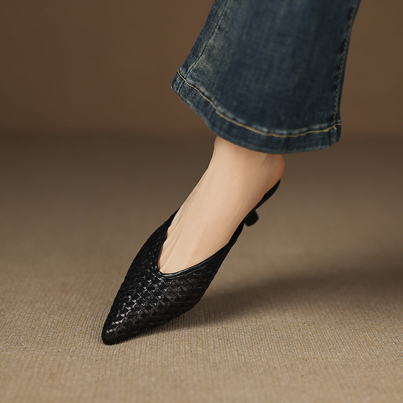 Vinci Leather Heels