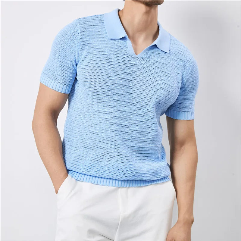Luca Knitted Polo