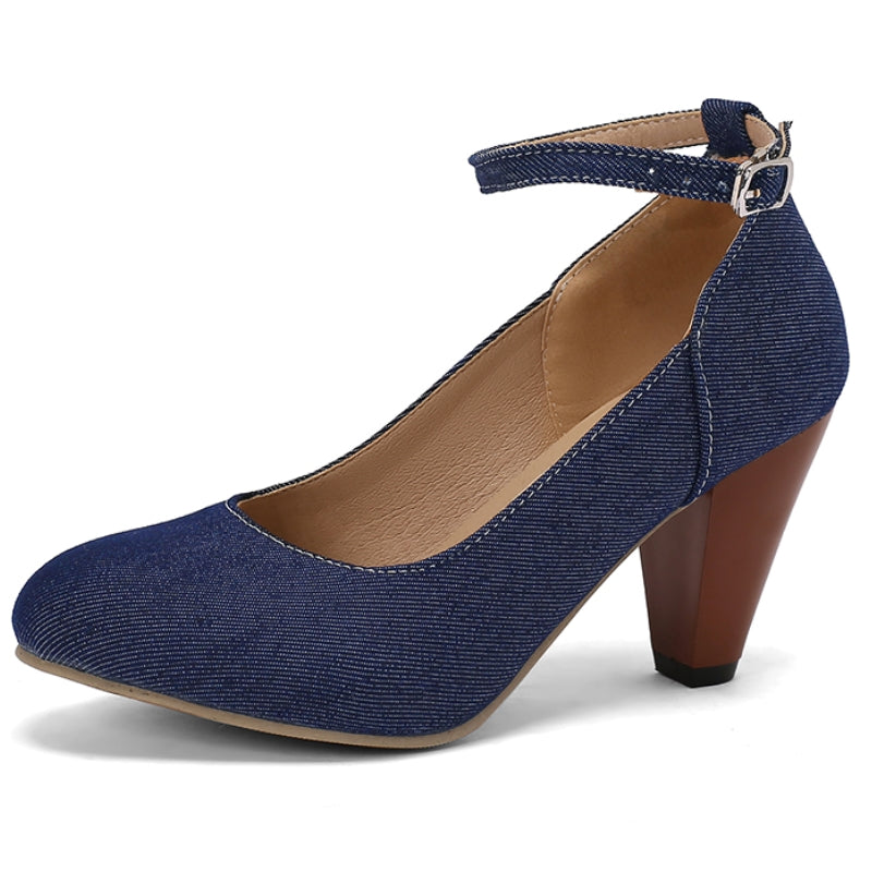 Livia Denim Heels
