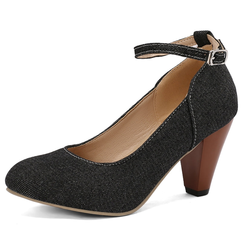Livia Denim Heels