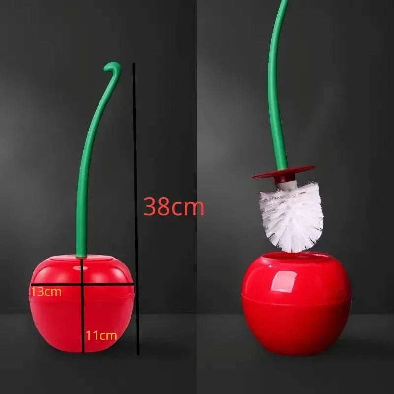 Cherry Toilet Brush And Holder