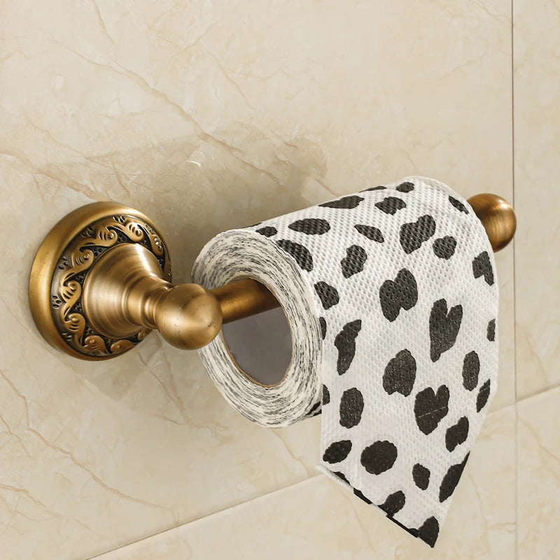 Regal Antique Brass Tissue Holder