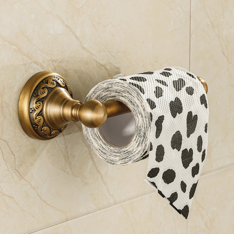 Regal Antique Brass Tissue Holder