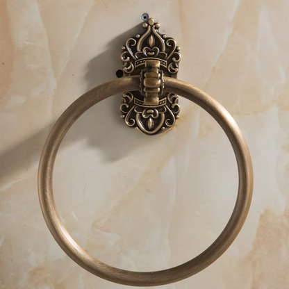 REGAL BRASS TOWEL RING