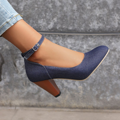 Livia Denim Heels