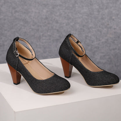 Livia Denim Heels