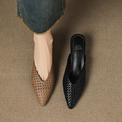 Vinci Leather Heels