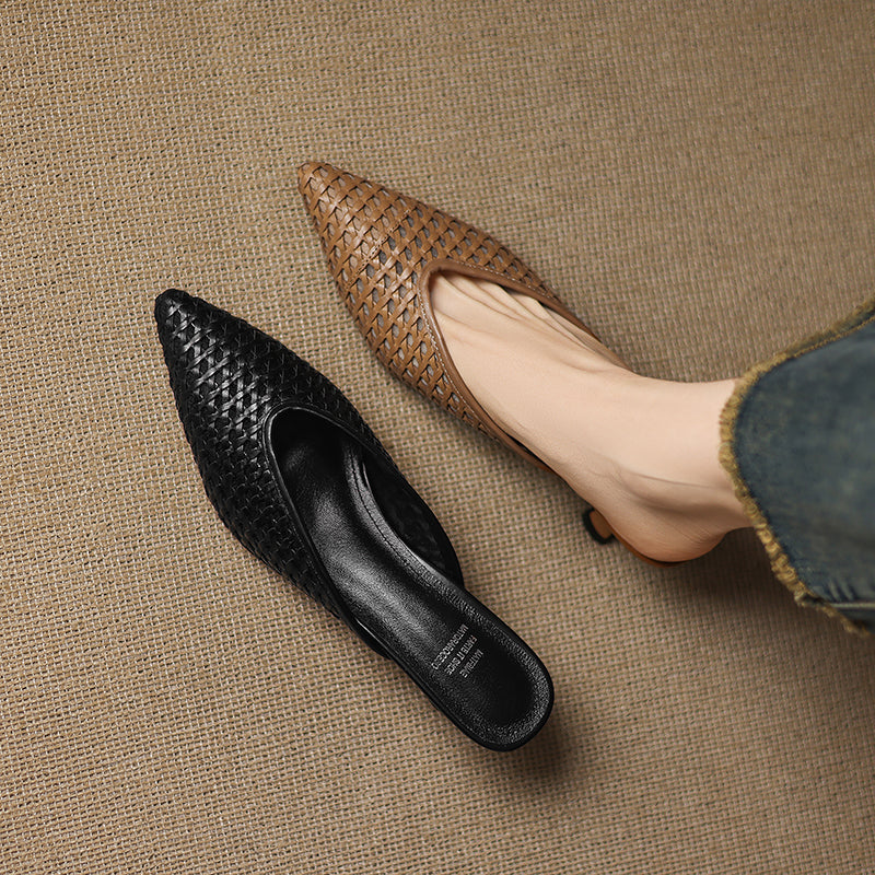 Vinci Leather Heels