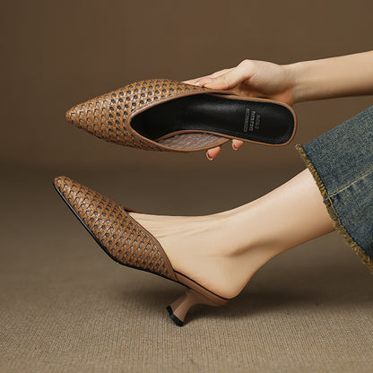 Vinci Leather Heels