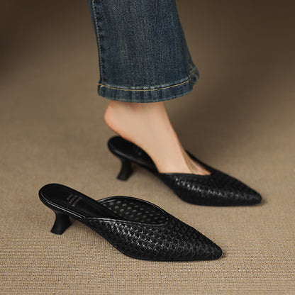 Vinci Leather Heels