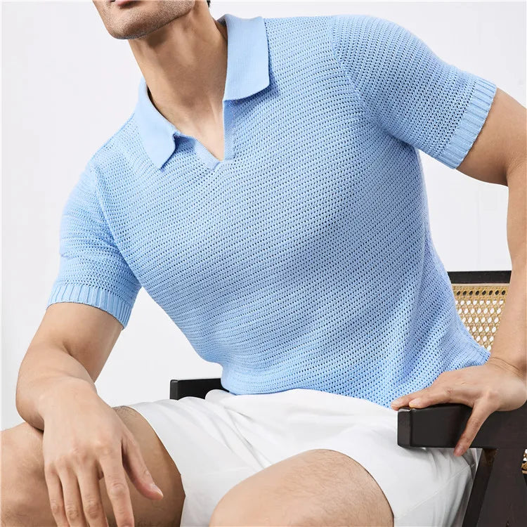 Luca Knitted Polo