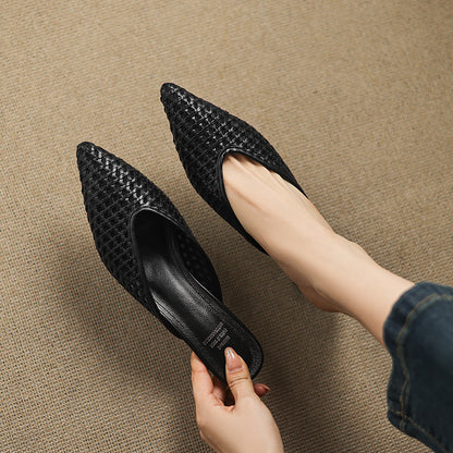 Vinci Leather Heels
