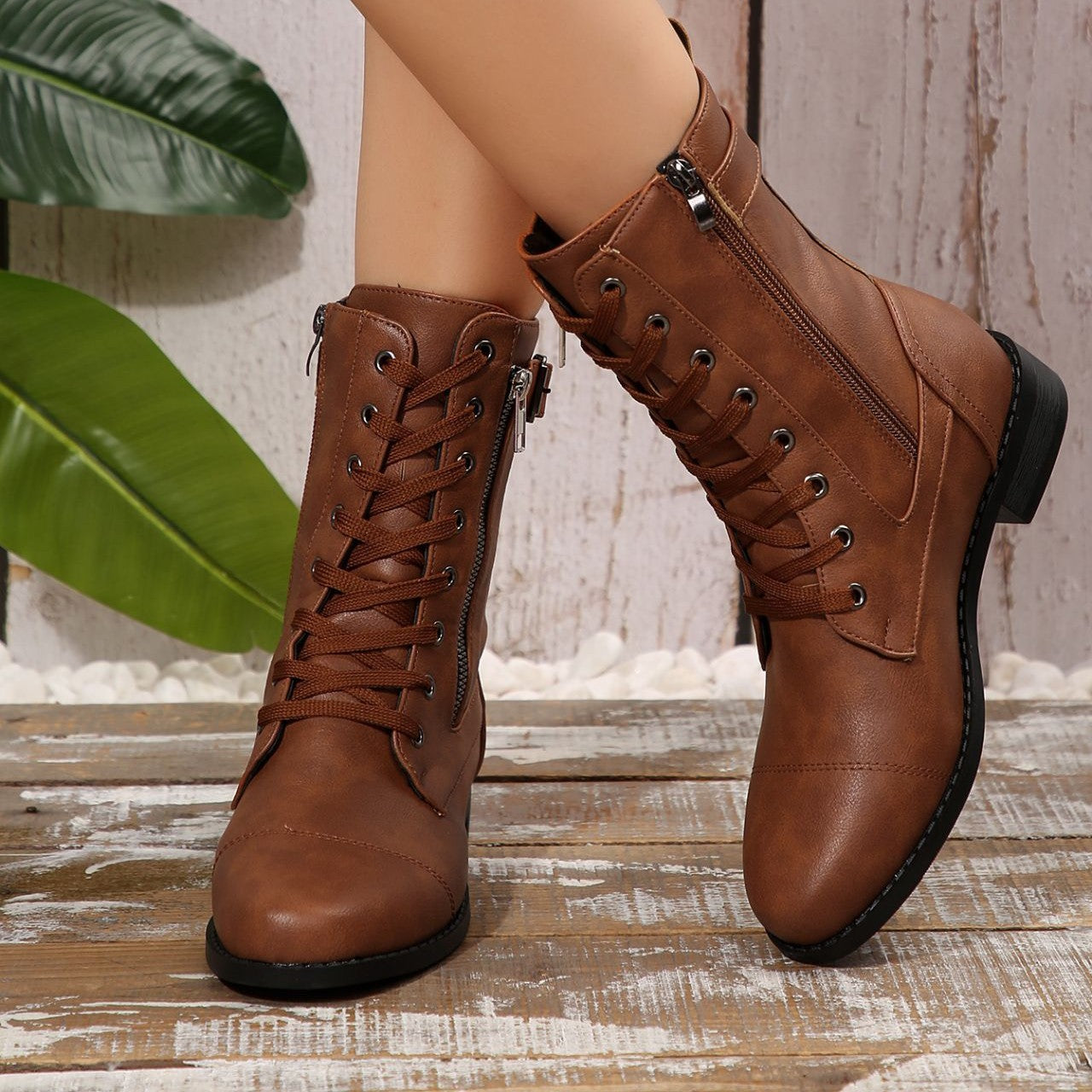 Ornella Leather Boots