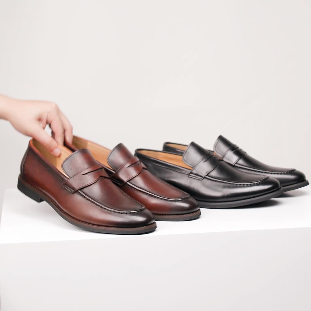 Regente Cowhide Leather Loafers