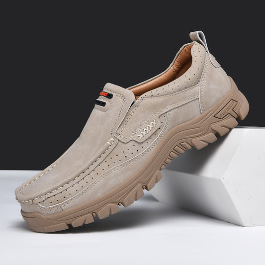 Roxten Leather Slip-Ons
