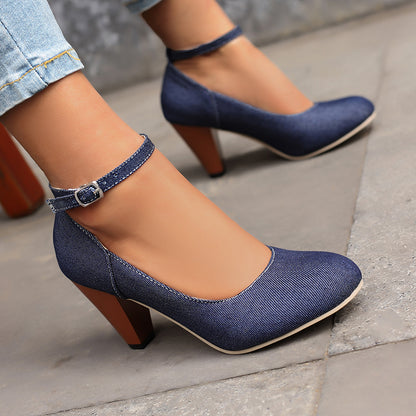 Livia Denim Heels