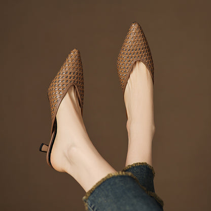 Vinci Leather Heels