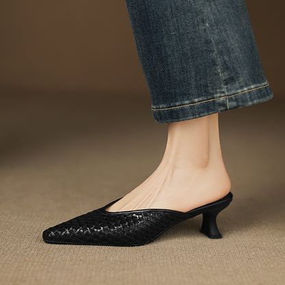 Vinci Leather Heels