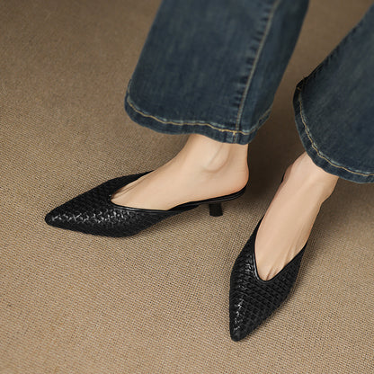 Vinci Leather Heels