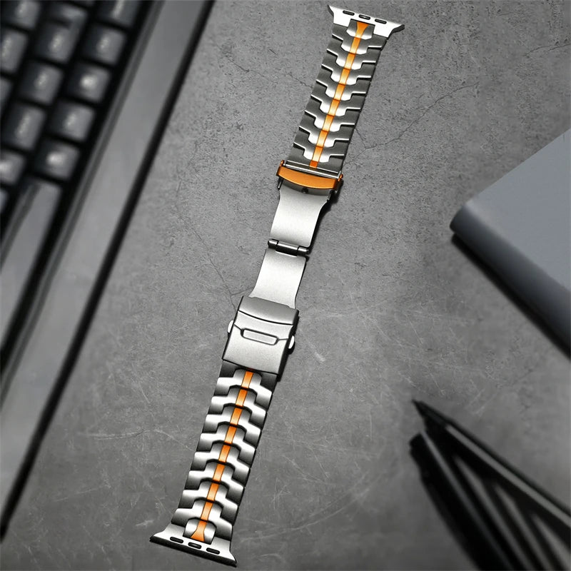 Sterling Steel Apple Watch Band