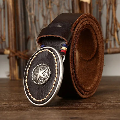 RUSTLER COWHIDE BELT